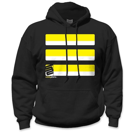 Safetyshirtz Basic High Visibility Hoodie, Black, XL 01010503XL